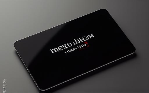 An elegant, black membership card for Tetsu Hikari Club.